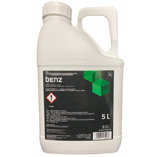 BENZ 480SL 5L BENTAZON(BASAGRAN) MARUNA KOMOSA GWIAZDNICA FASOLA SOJA GROCH