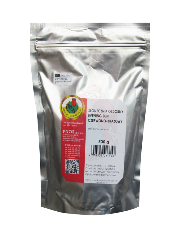 SŁONECZNIK OZDOBNY OZD EVENING SUN CZERWONO BRĄZOWY na dopłatę